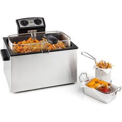 Friteuză Klarstein QuickPro XXL 3000 (Inox/Black) Thumb