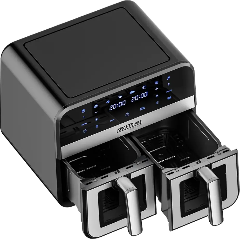 Аэрофритюрница Kraft&Dele KD4179 (Black/Silver) - 2