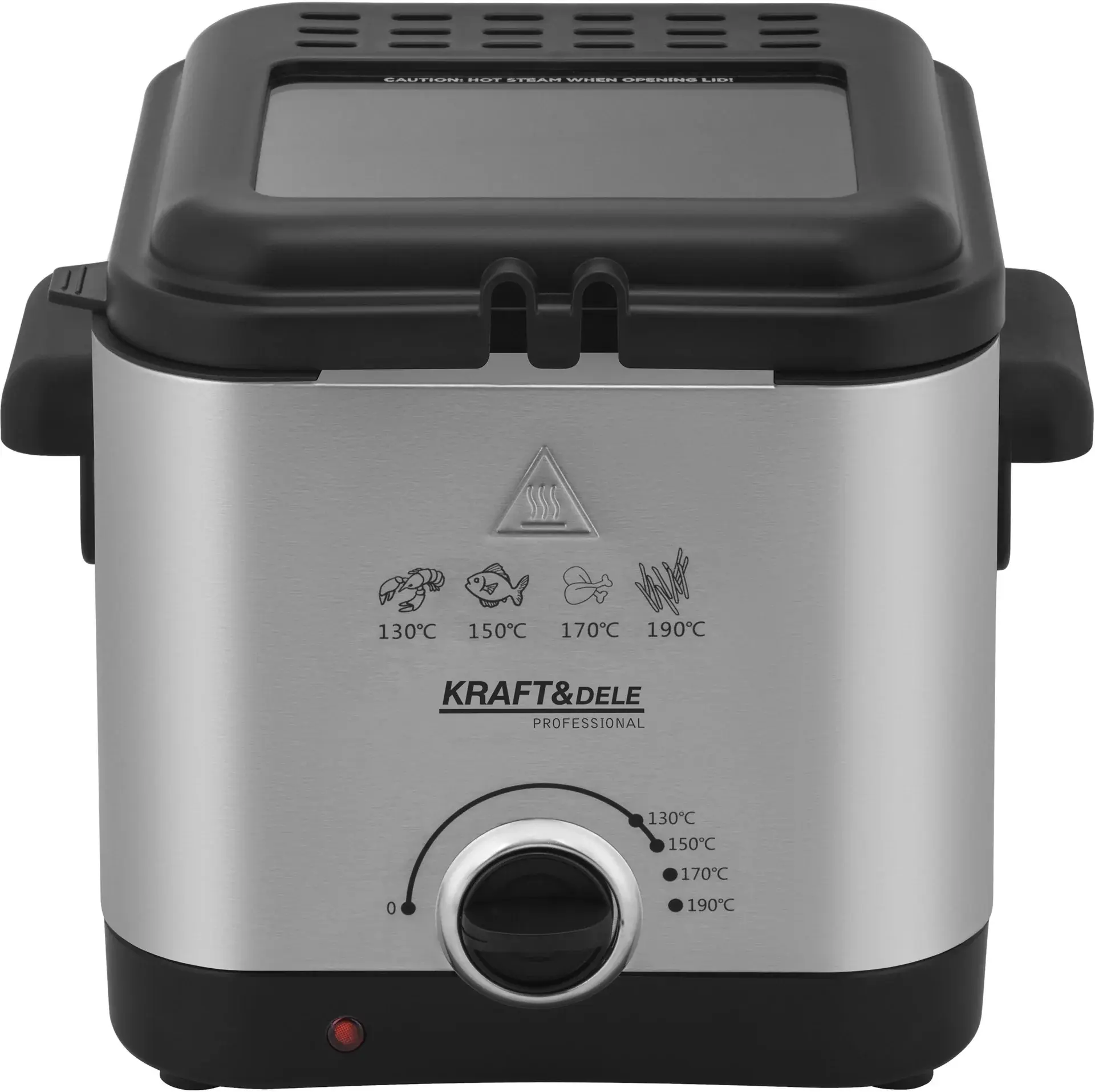 Фритюрница Kraft&Dele KD4330 (Inox/Black) - 2