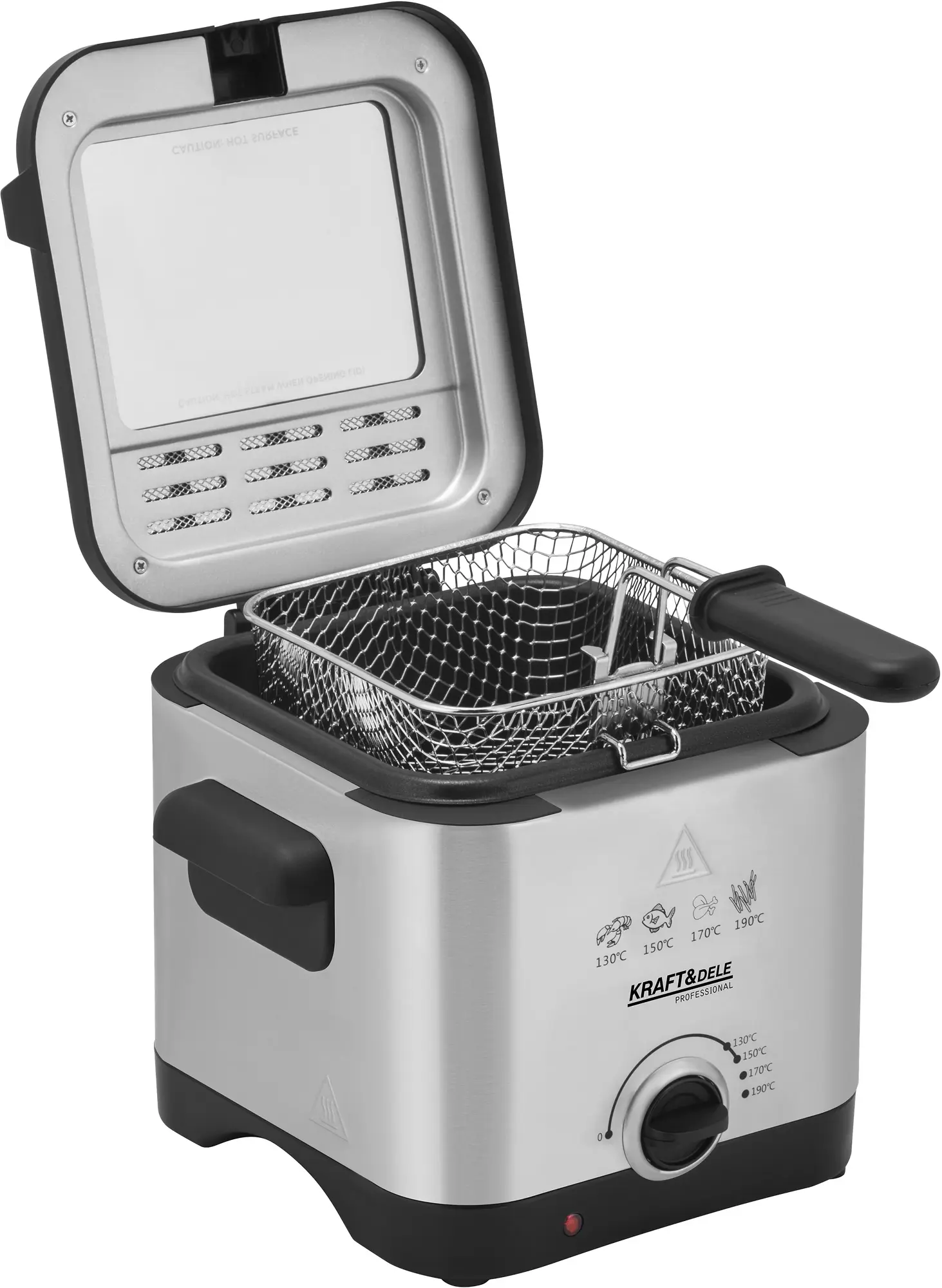 Фритюрница Kraft&Dele KD4330 (Inox/Black) - 4