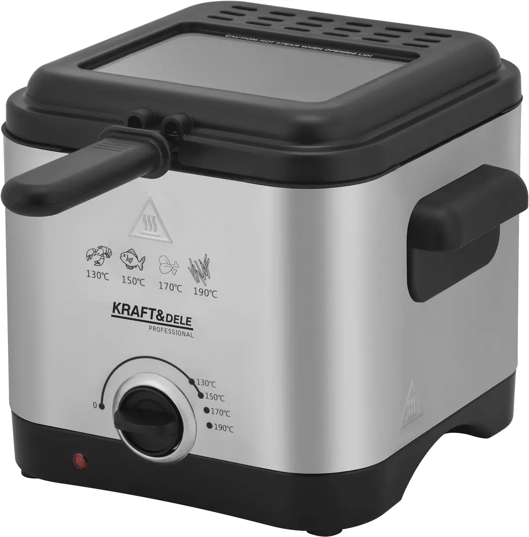 Фритюрница Kraft&Dele KD4330 (Inox/Black)