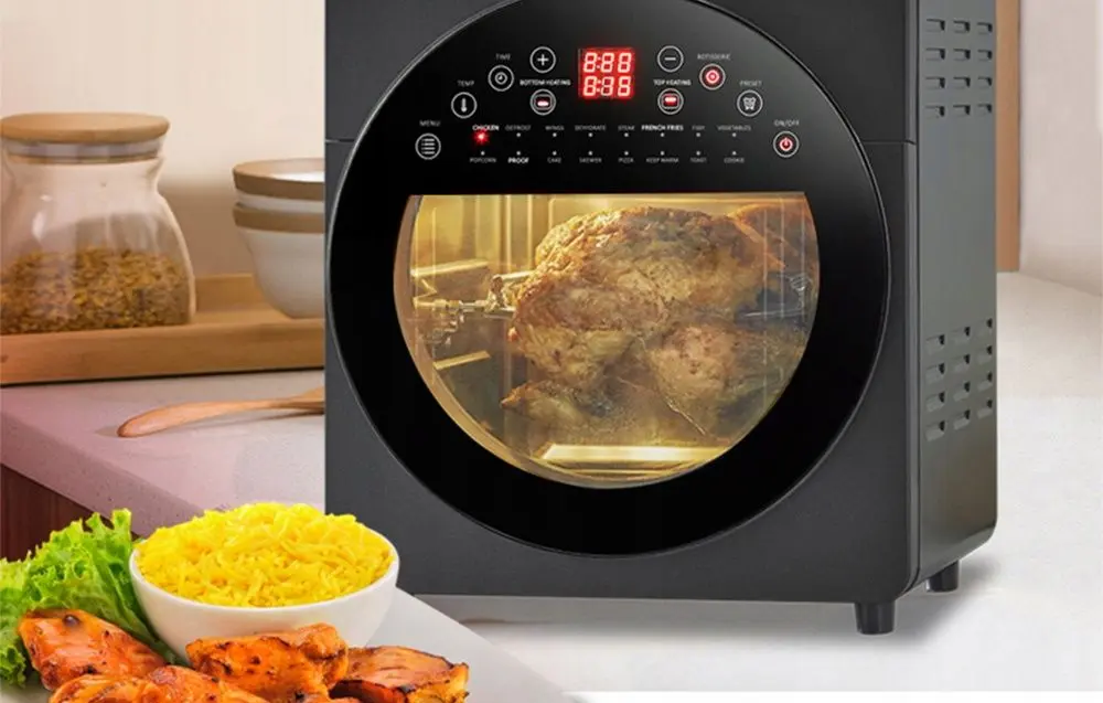 Friteuza cu aer cald Leacco AF016 (Silver/Grey)