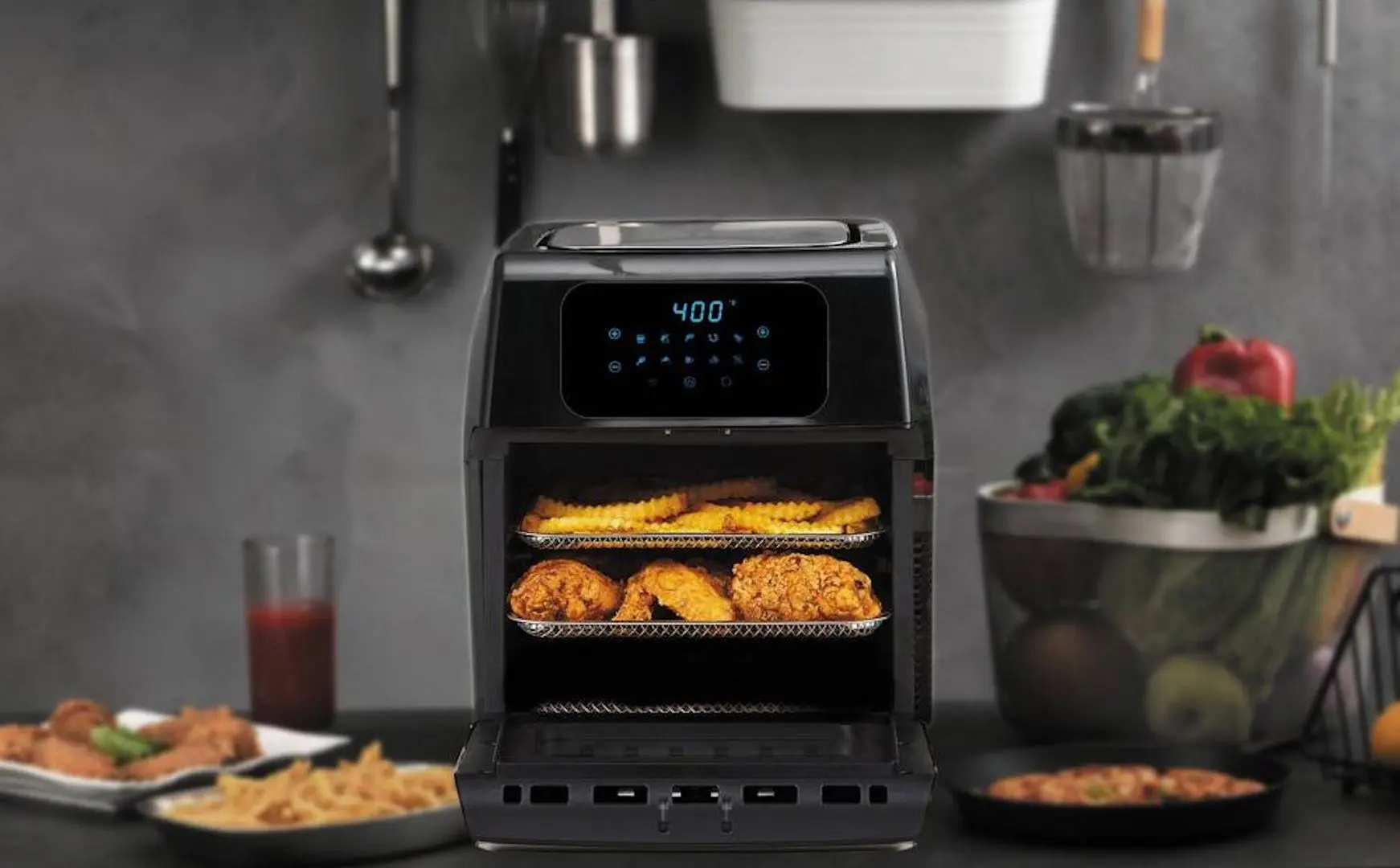 Friteuza cu aer cald Lund 67590 (Black)