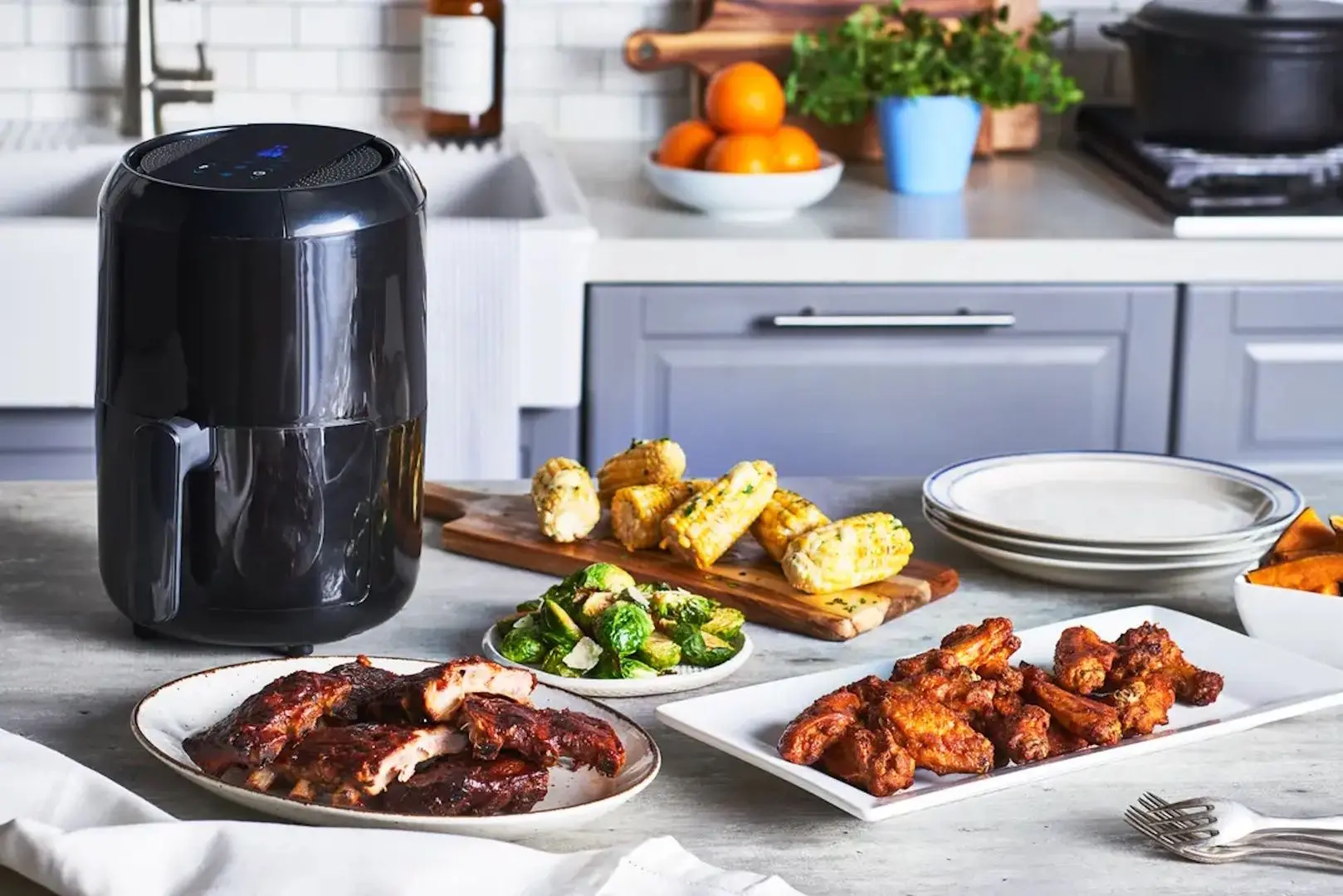 Friteuza cu aer cald Moulinex Easy Fry Compact Precision EZ301810 (Black)