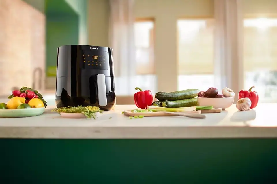 Friteuza cu aer cald Philips Essential HD9252/70 (Black/Silver)