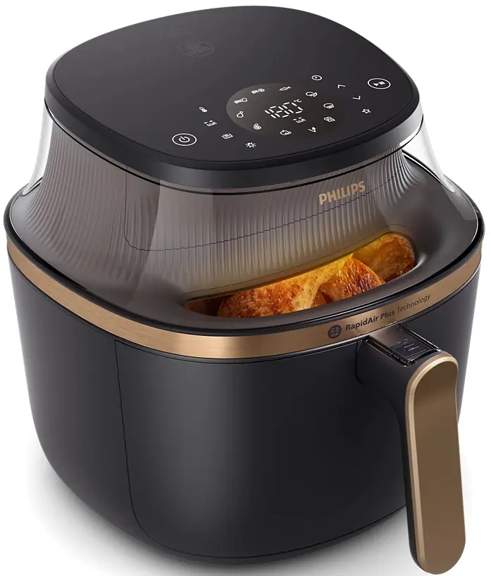 Аэрофритюрница Philips NA332/00 (Black/Gold)