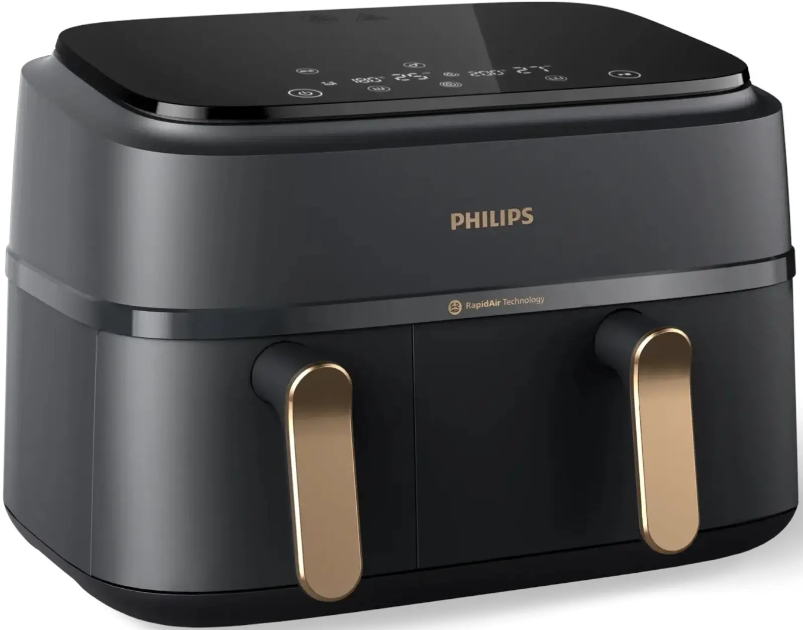 Friteuza cu aer cald Philips NA352/00 (Black/Gold) - 2