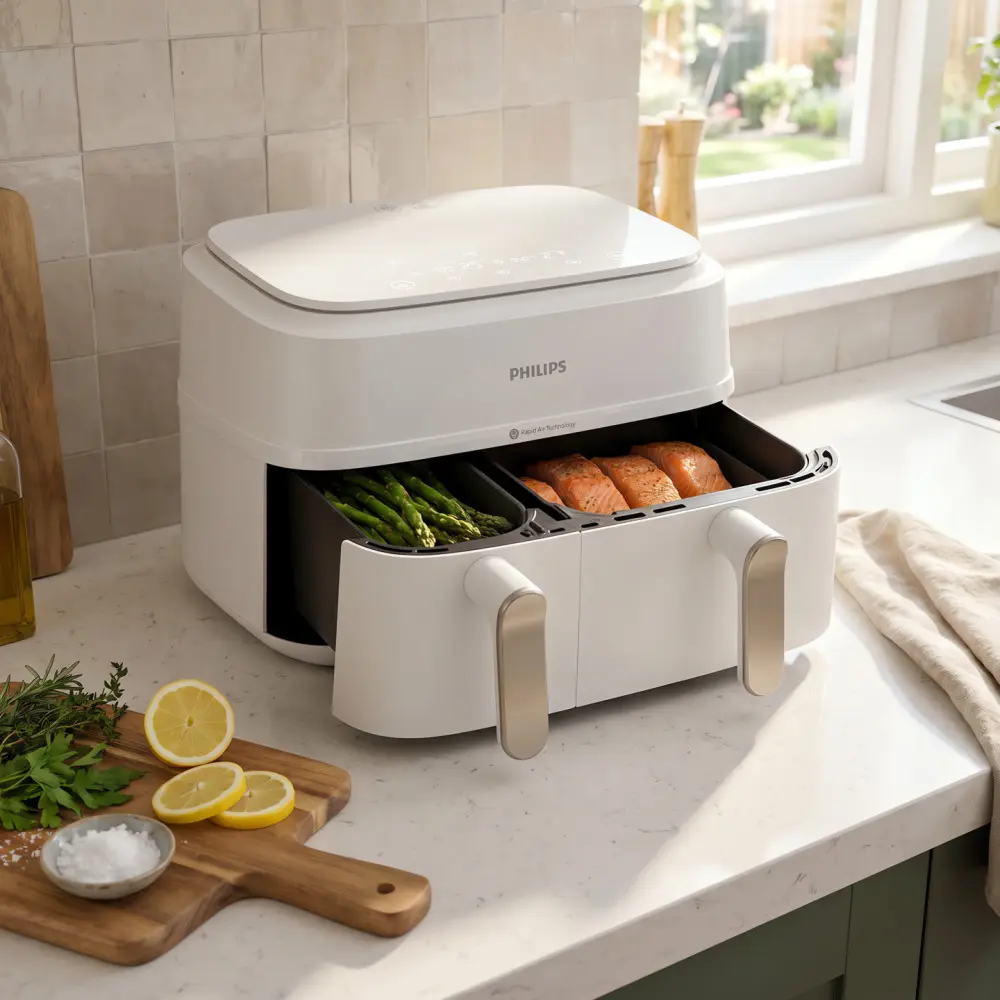 Аэрофритюрница Philips NA353/14 (White/Champagne) - 3