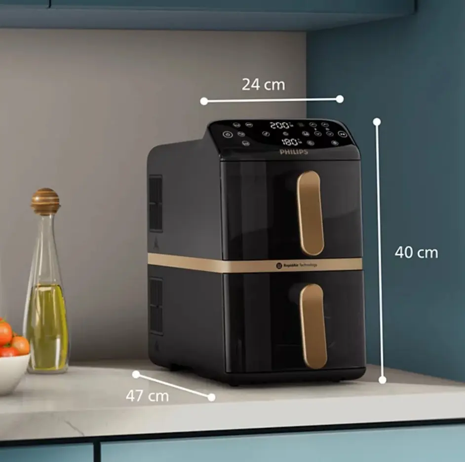 Friteuza cu aer cald Philips NA462/80 (Black/Gold) - 5