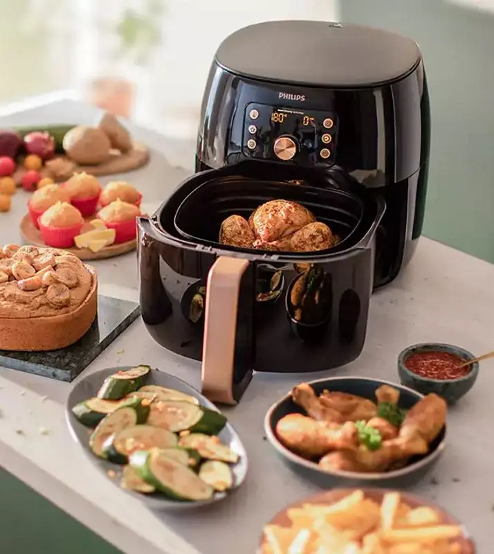 Friteuza cu aer cald Philips Ovi Smart HD9867/90 (Black)