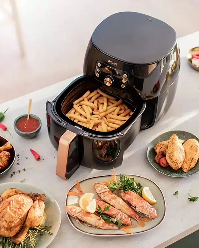 Friteuza cu aer cald Philips Ovi Smart HD9867/90 (Black)