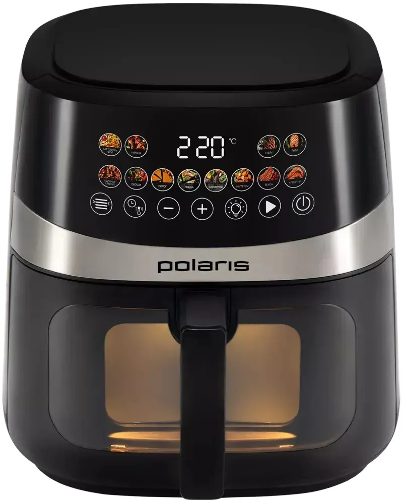 Аэрофритюрница Polaris PAF 8005W (Black) - 2