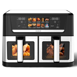 Аэрофритюрница Samus AF12TWIN-S2800DW (Black/Inox)