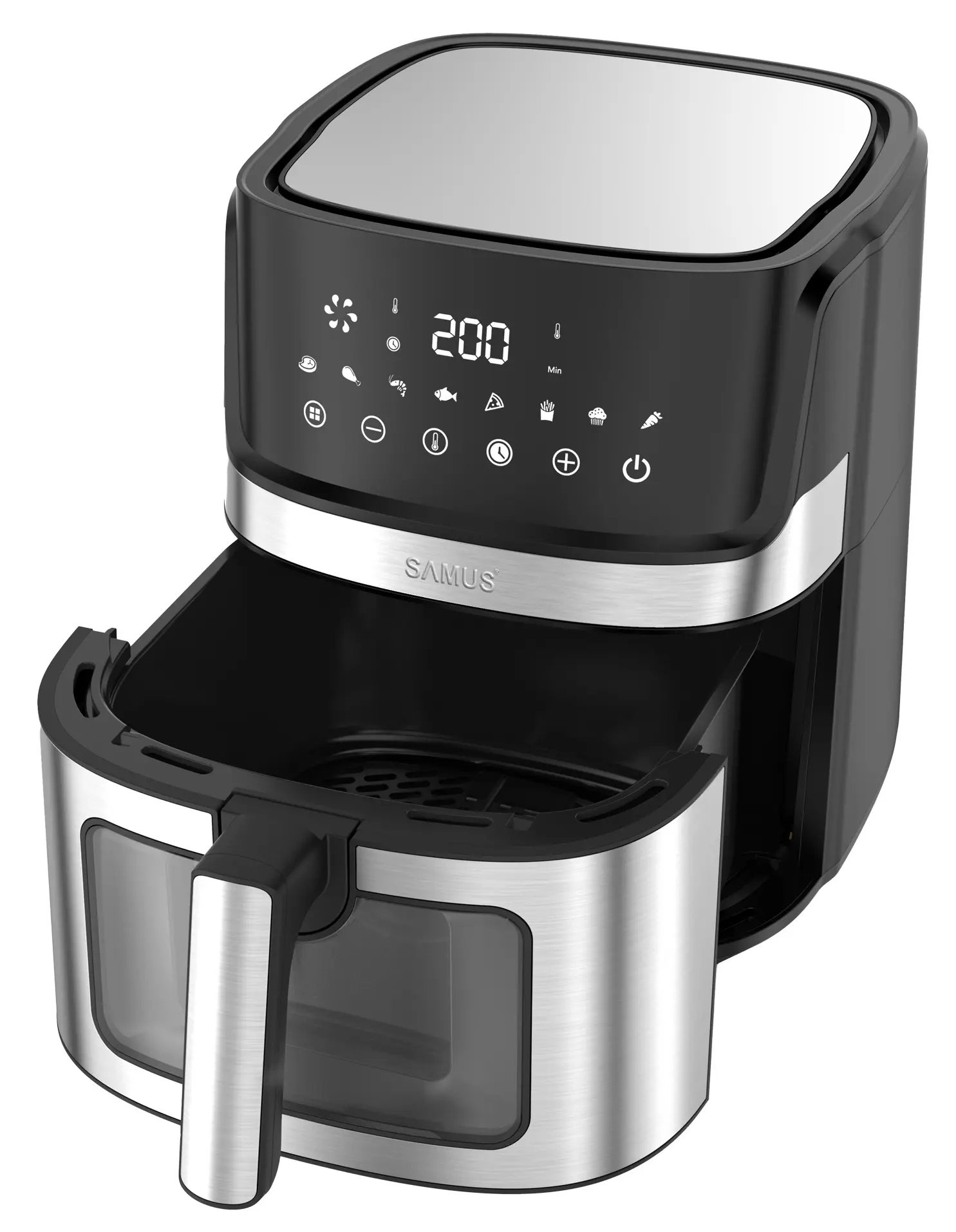 Аэрофритюрница Samus AF6.5B-S1700DW (Black/Inox)
