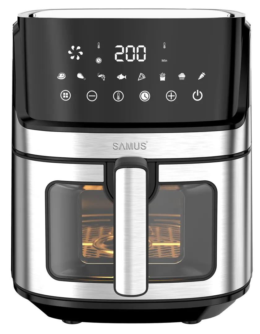 Аэрофритюрница Samus AF6.5B-S1700DW (Black/Inox)