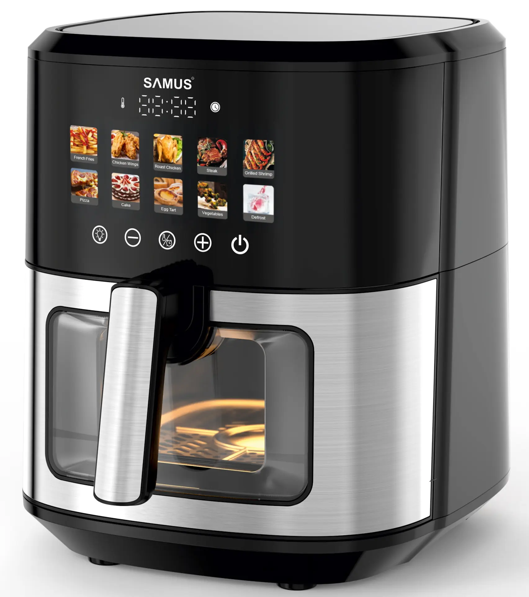 Friteuza cu aer cald Samus AF6.5H-S1701DW (Black/Inox)