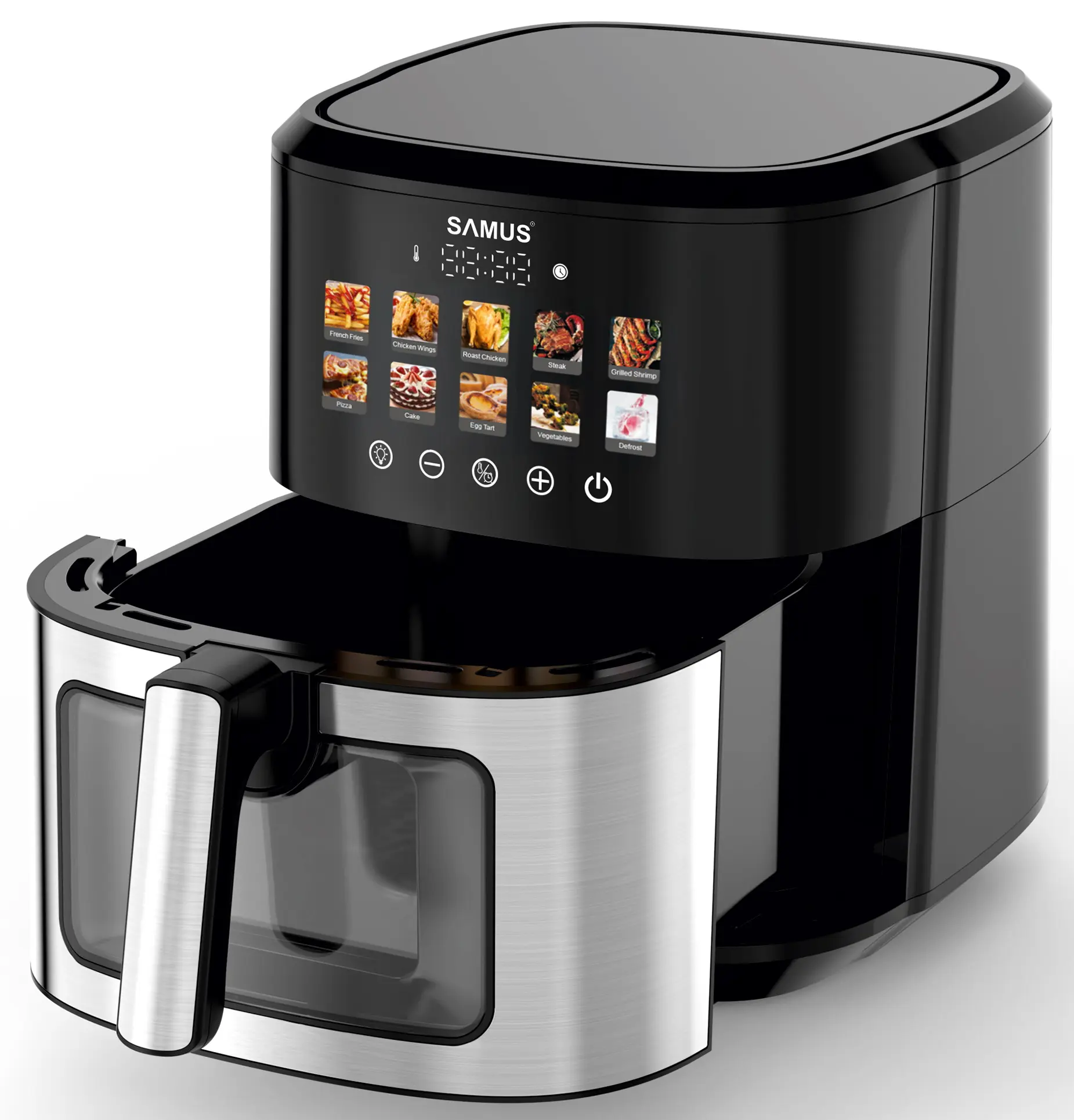 Friteuza cu aer cald Samus AF6.5H-S1701DW (Black/Inox)