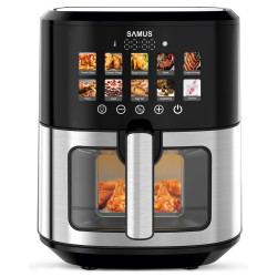 Friteuza cu aer cald Samus AF6.5H-S1701DW (Black/Inox) Thumb