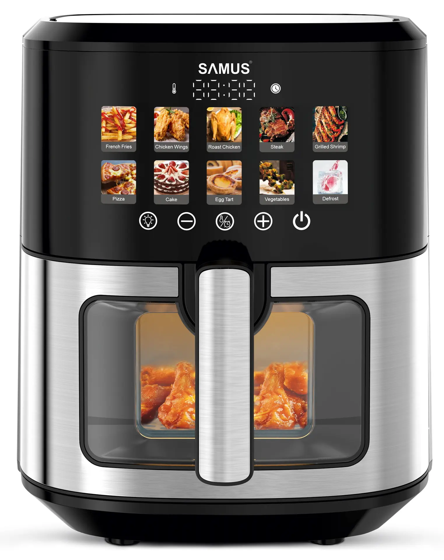 Friteuza cu aer cald Samus AF6.5H-S1701DW (Black/Inox)