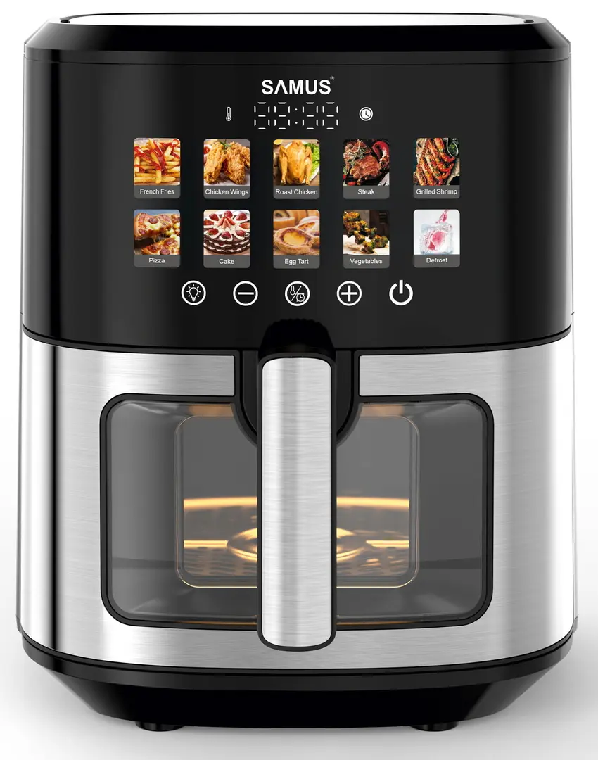 Friteuza cu aer cald Samus AF6.5H-S1701DW (Black/Inox)