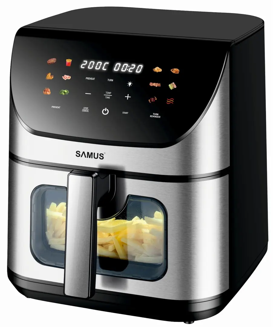 Аэрофритюрница Samus AF8-S1700DW (Black/Inox)