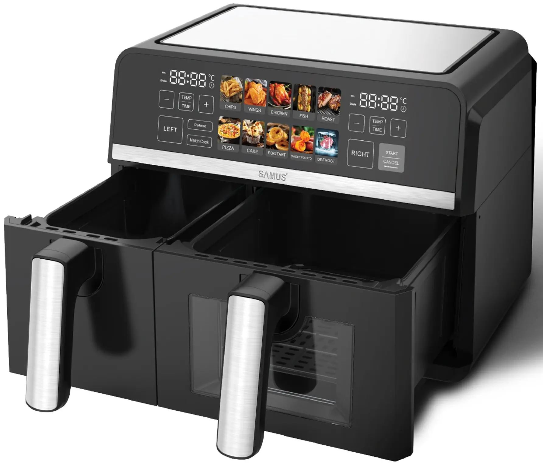 Аэрофритюрница Samus AF9DUO-S2600DW (Black)