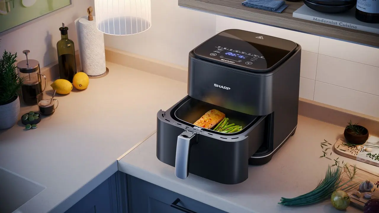 Friteuza cu aer cald Sharp AF-GS552AE-B (Black) - 5