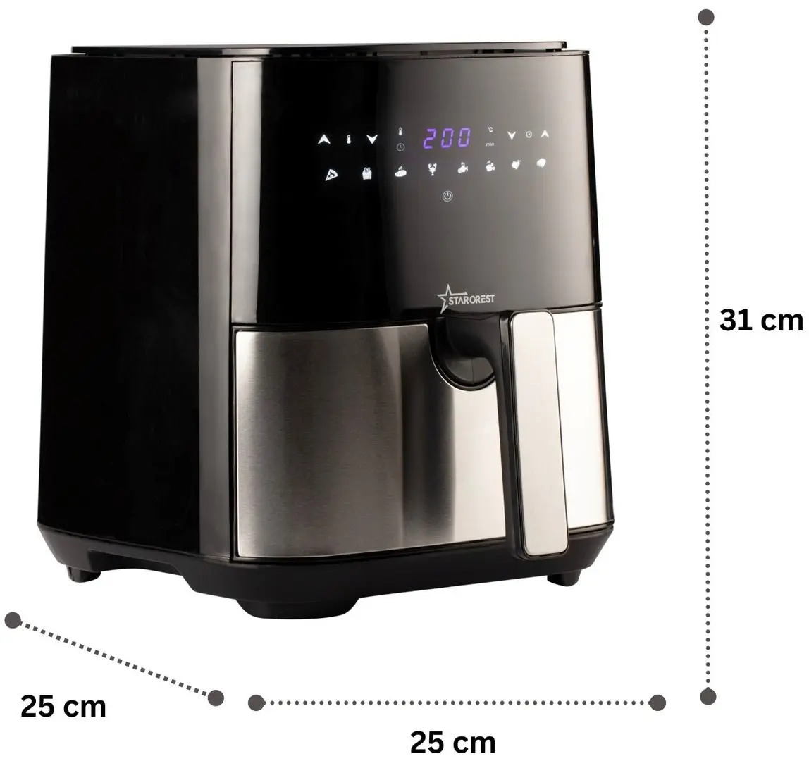 Аэрофритюрница Starcrest SFR-5050X (Black/Inox)