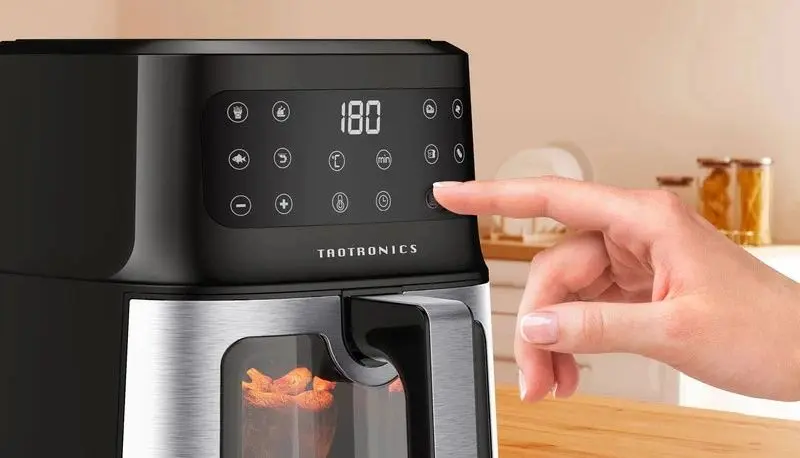 Friteuza cu aer cald TaoTronics TT-AF011 Air Fryer (Black/Inox)