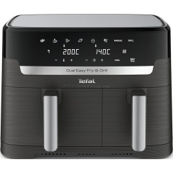 Аэрофритюрница Tefal Dual Easy Fry & Grill EY905B10 (Coal Grey)