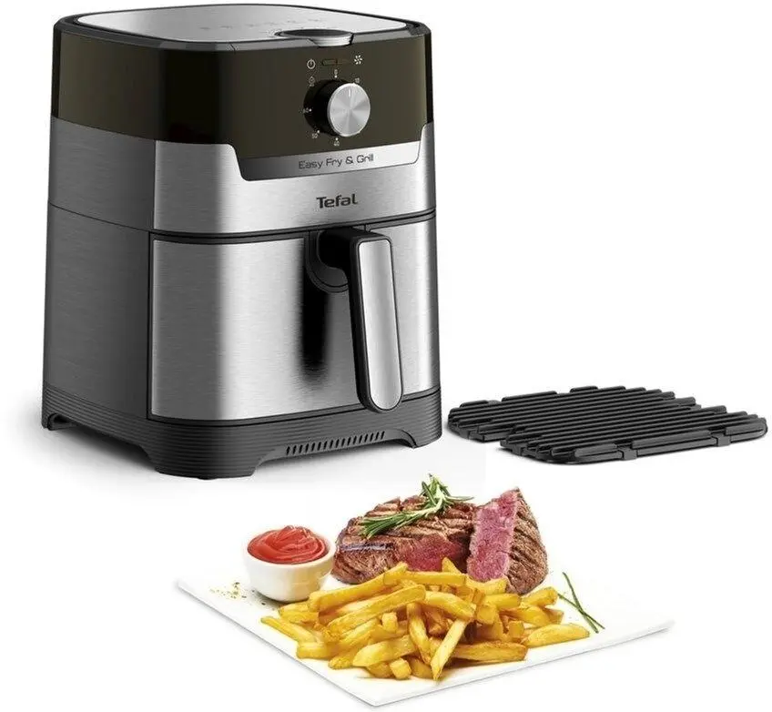 Аэрофритюрница Tefal Easy Fry&Grill EY501D15 (Inox) - 4