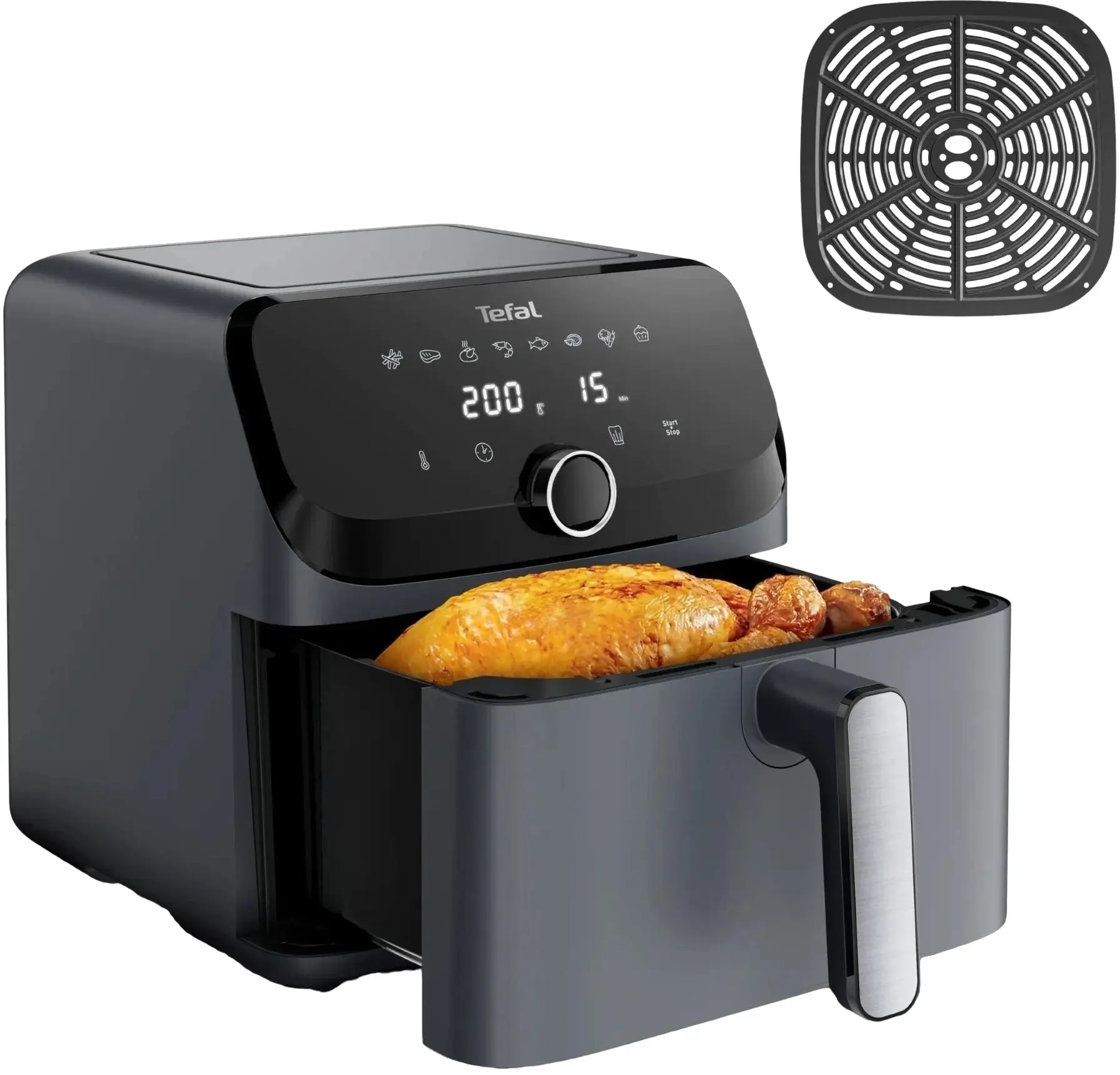 Аэрофритюрница Tefal Easy Fry Mega EY855BE0 (Grey)