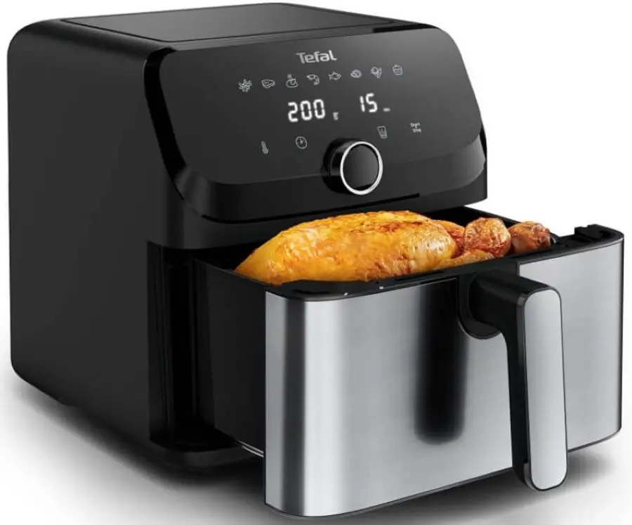 Friteuza cu aer cald Tefal Easy Fry Mega EY855D10 (Black/Inox)