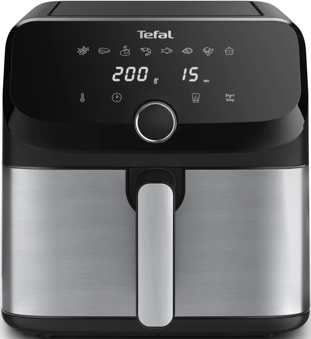 Аэрофритюрница Tefal Easy Fry Mega EY855D10 (Inox/Black)