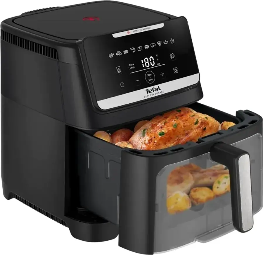 Аэрофритюрница Tefal Easy Fry Silence EY8468E0 (Black) - 2