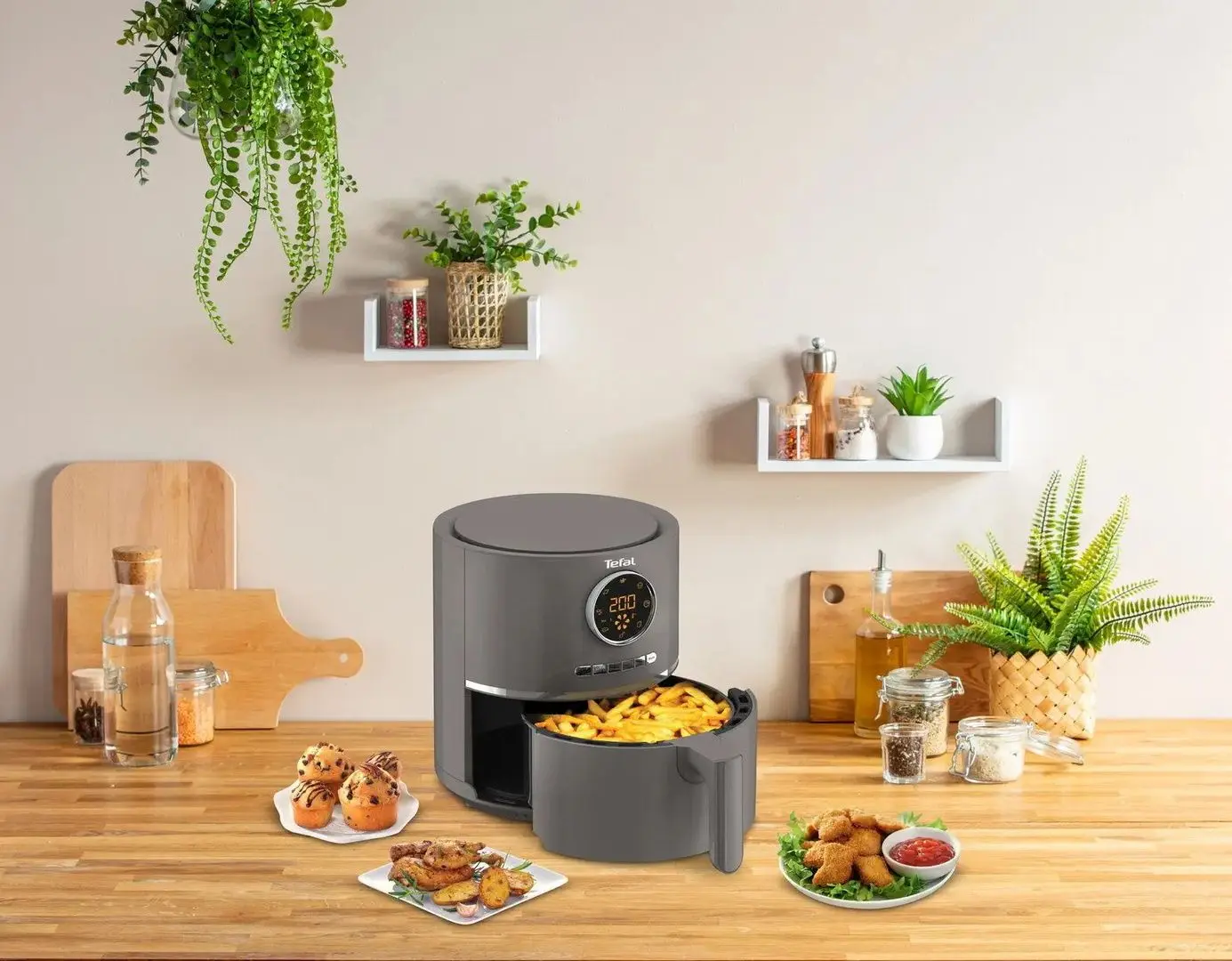 Аэрофритюрница Tefal Ultra Fry Digital EY111B15 (Grey) - 4