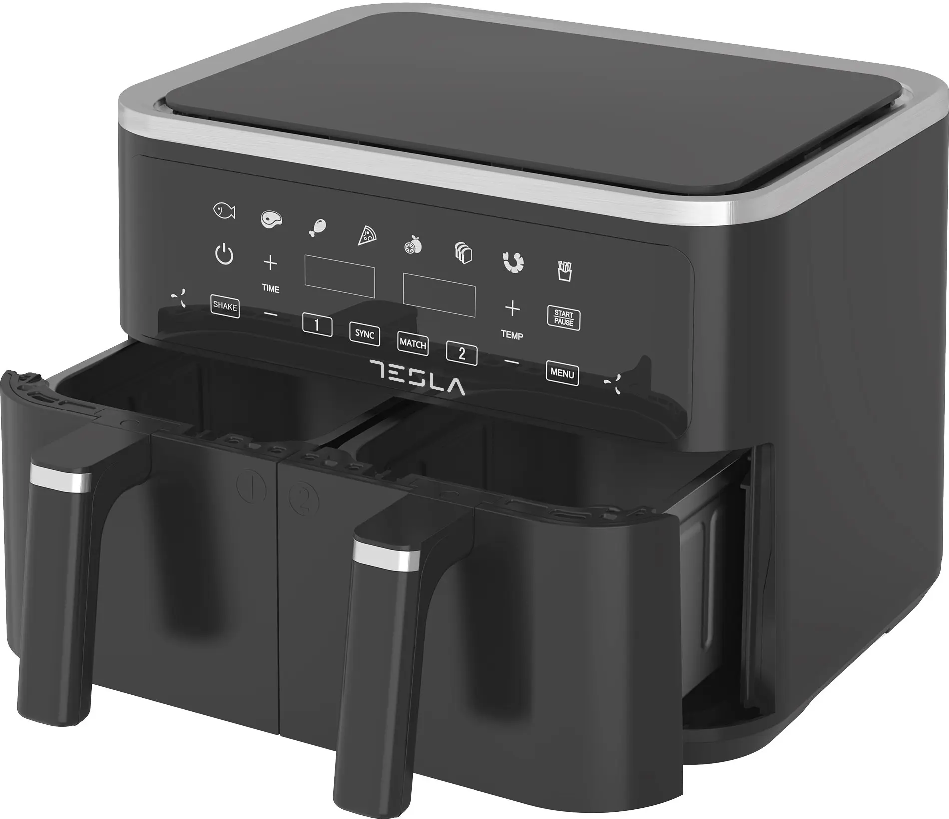 Аэрофритюрница Tesla AF900BSD (Black/Inox) - 3