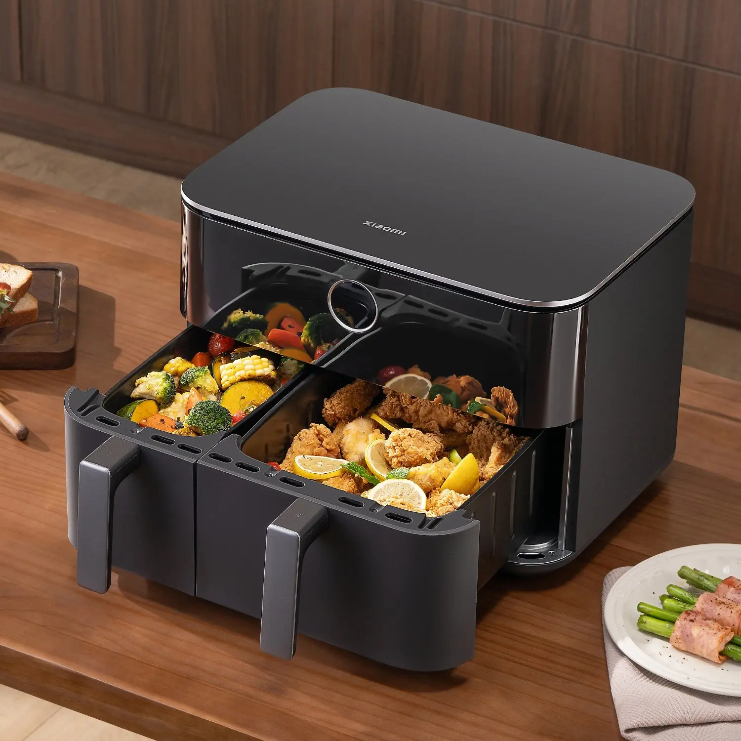 Friteuza cu aer cald Xiaomi Dual Zone Air Fryer 10L (Black)