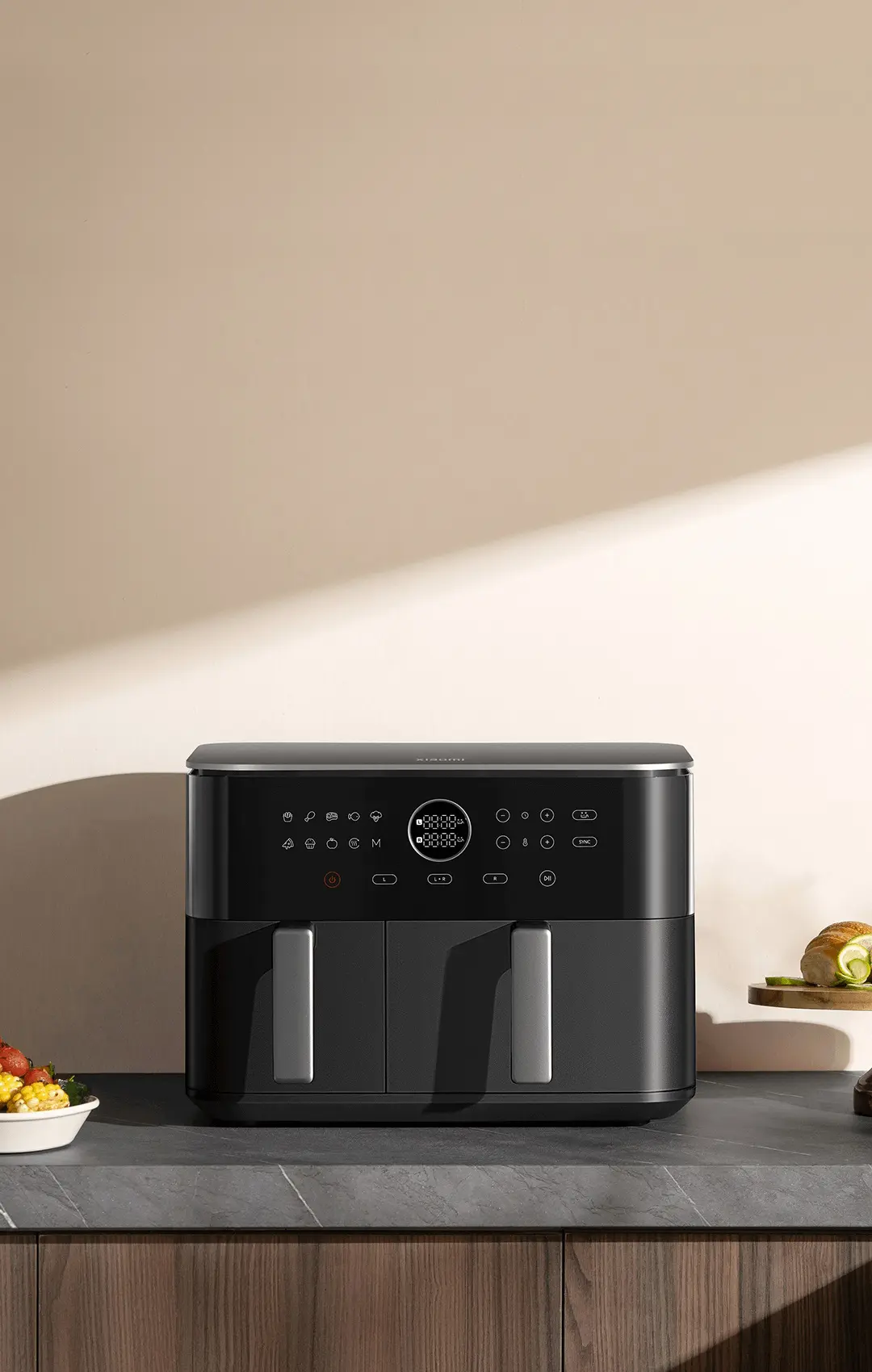 Friteuza cu aer cald Xiaomi Dual Zone Air Fryer 10L (Black)