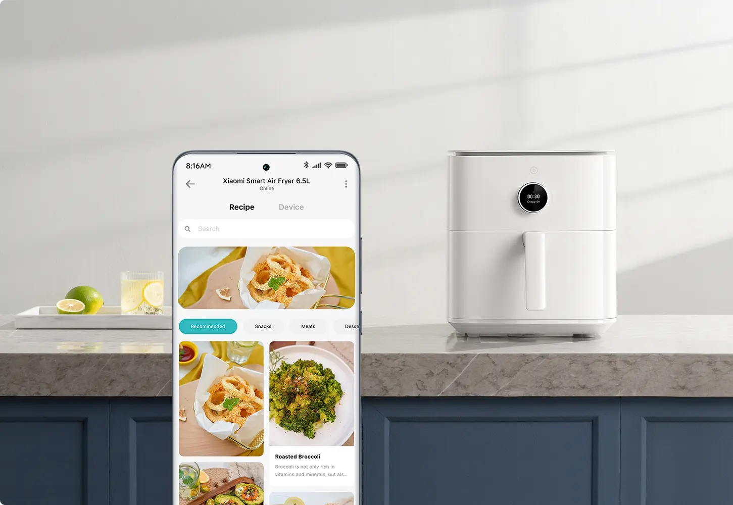 Friteuza cu aer cald Xiaomi Smart Air Fryer 6.5L (White)