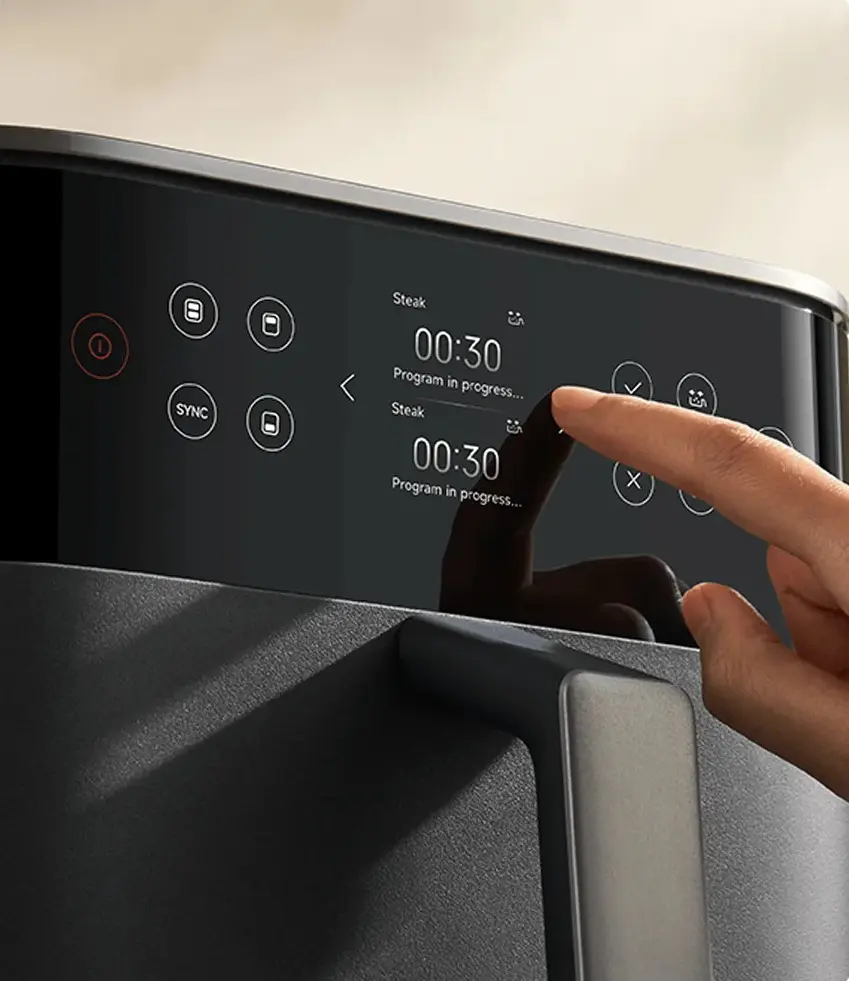 Аэрофритюрница Xiaomi Smart Double Stack (Black) - 2