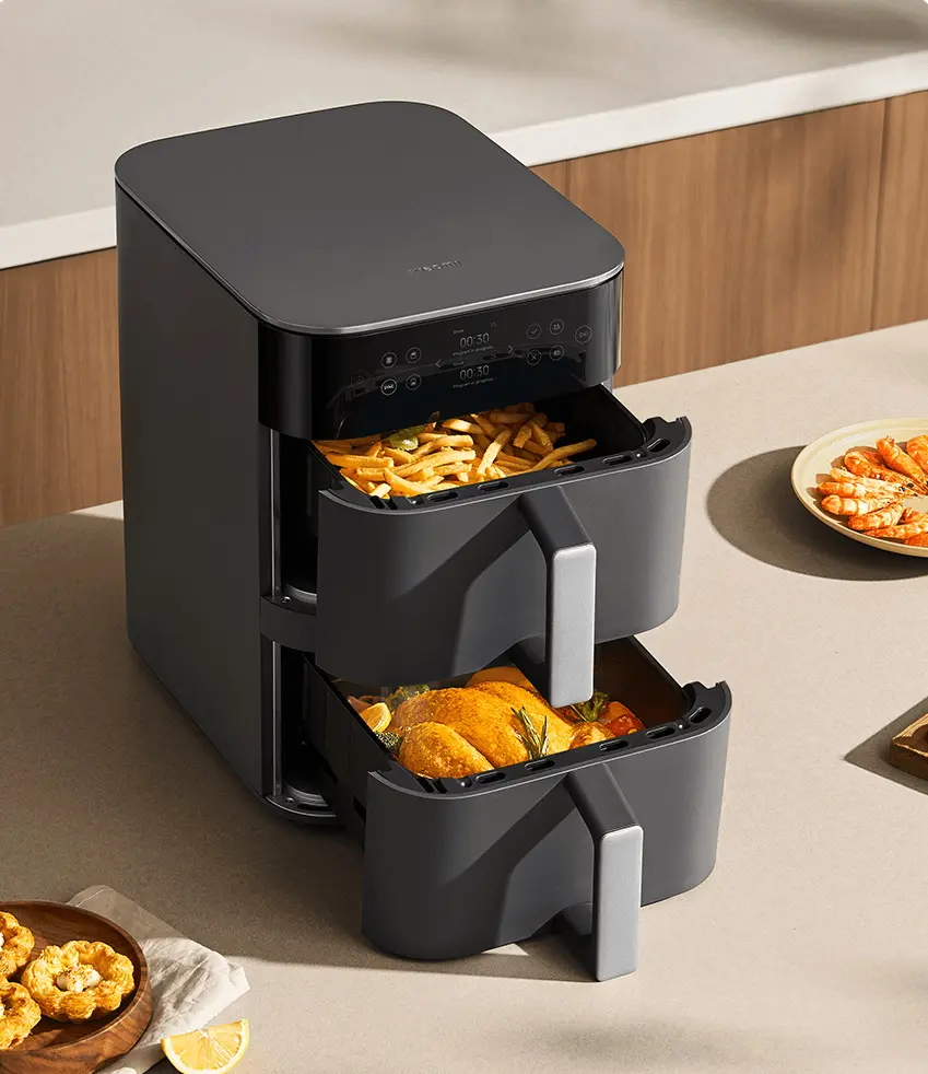 Аэрофритюрница Xiaomi Smart Double Stack (Black) - 4
