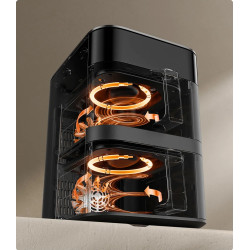 Аэрофритюрница Xiaomi Smart Double Stack (Black) Thumb