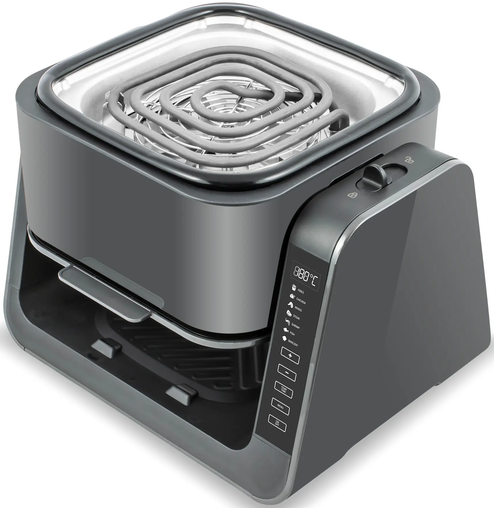 Аэрофритюрница 2в1 Zass ProLine ZAF 12 (Black) - 6