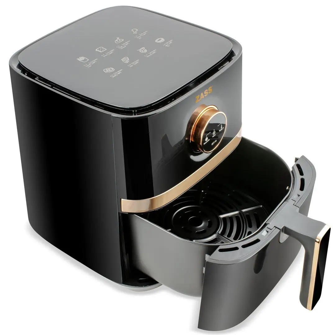 Friteuza cu aer cald Zass ZAF 20 (Black/Rose Gold)