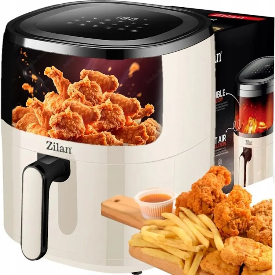 Friteuza cu aer cald Zilan ZLN9984 (Cream/Black) - 6