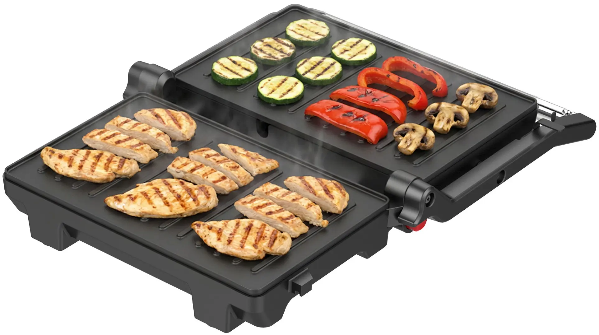 Grill electric Albatros GT-1000X (Inox/Black) - 4