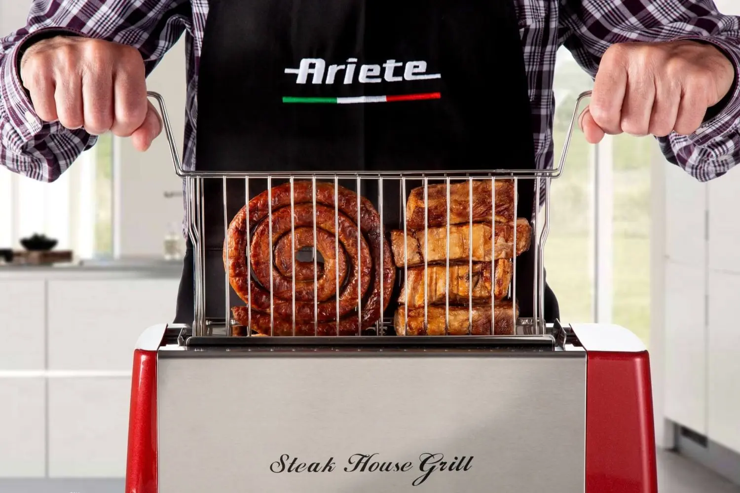 Grill electric Ariete Steak House 0730 (Red/Silver) - 4