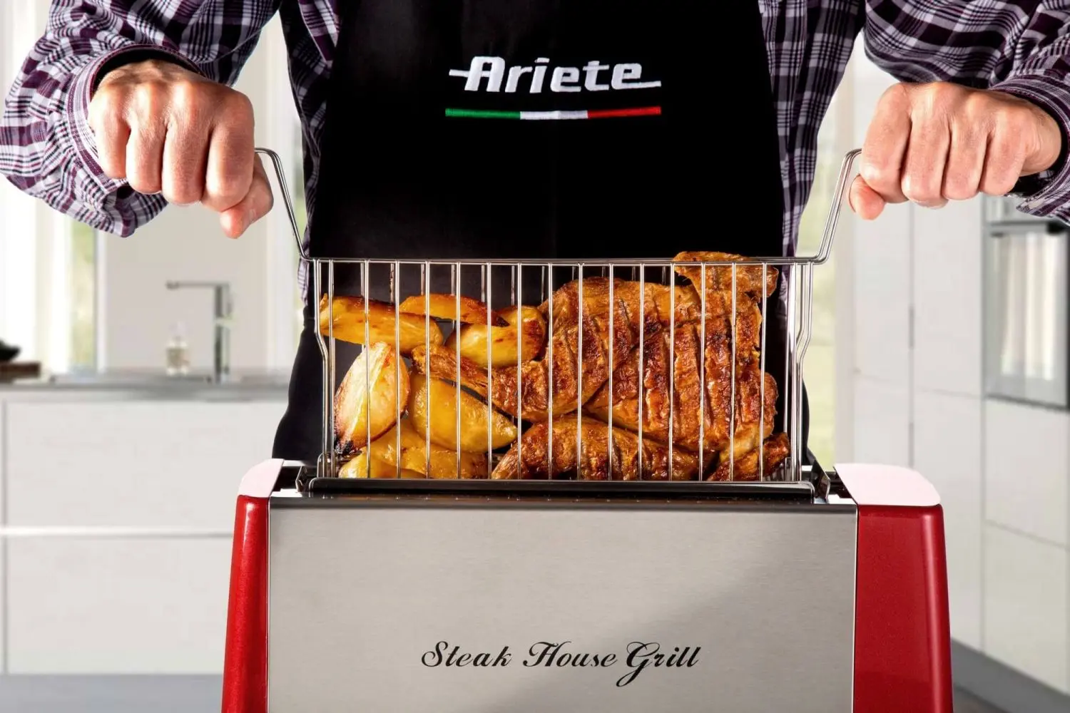Grill electric Ariete Steak House 0730 (Red/Silver) - 5