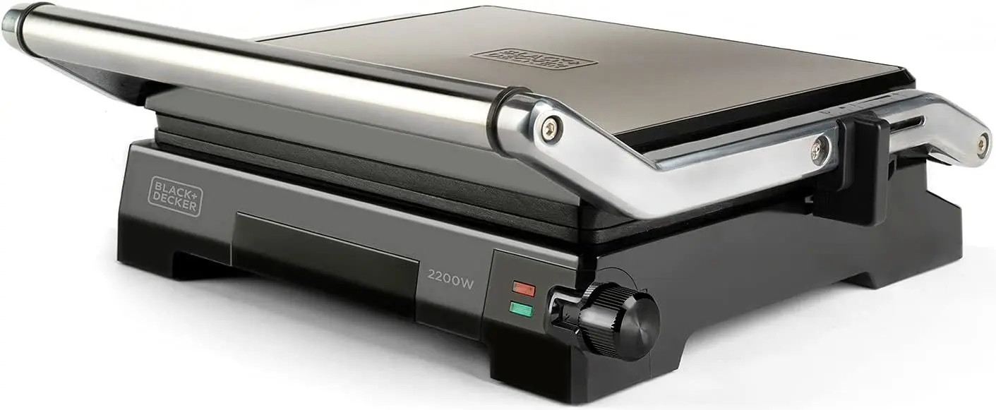 Grill electric Black&Decker BXGR2200E (Silver/Black)
